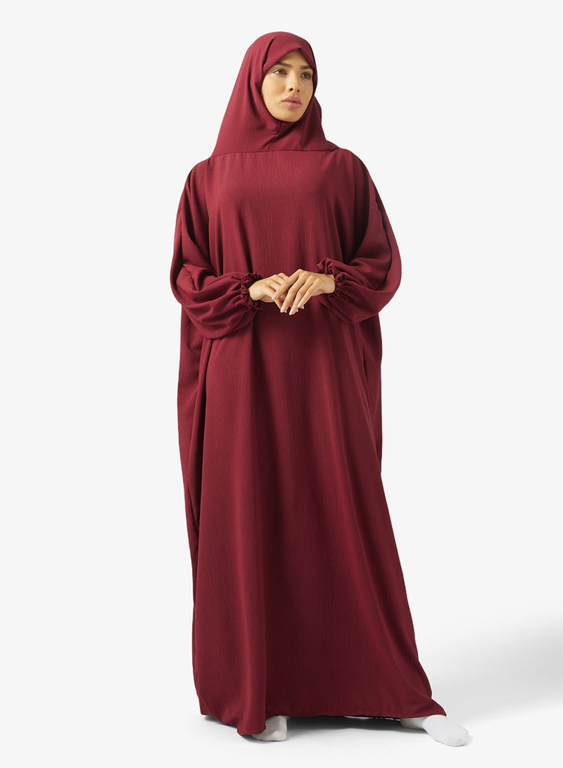 هيا كلوزيت ملابس صلاة بغطاء رأس وأكمام مستقيمة - Image 1